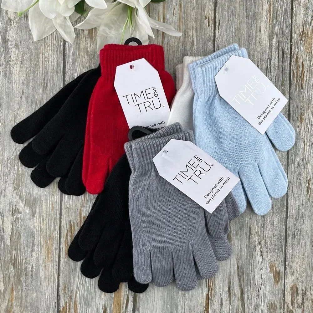 Women's Knit Gloves Winter 6-Pack